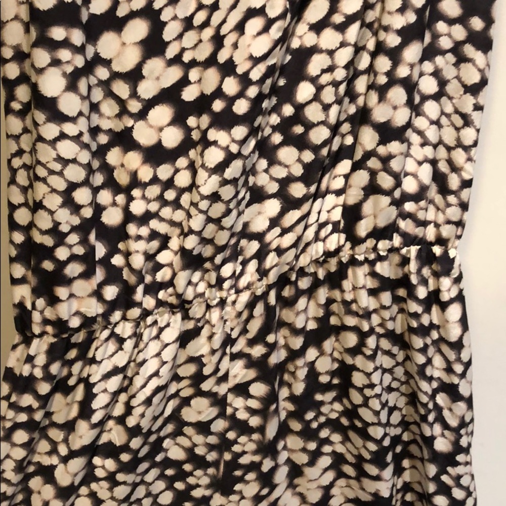 Vix silk romper in animal print
